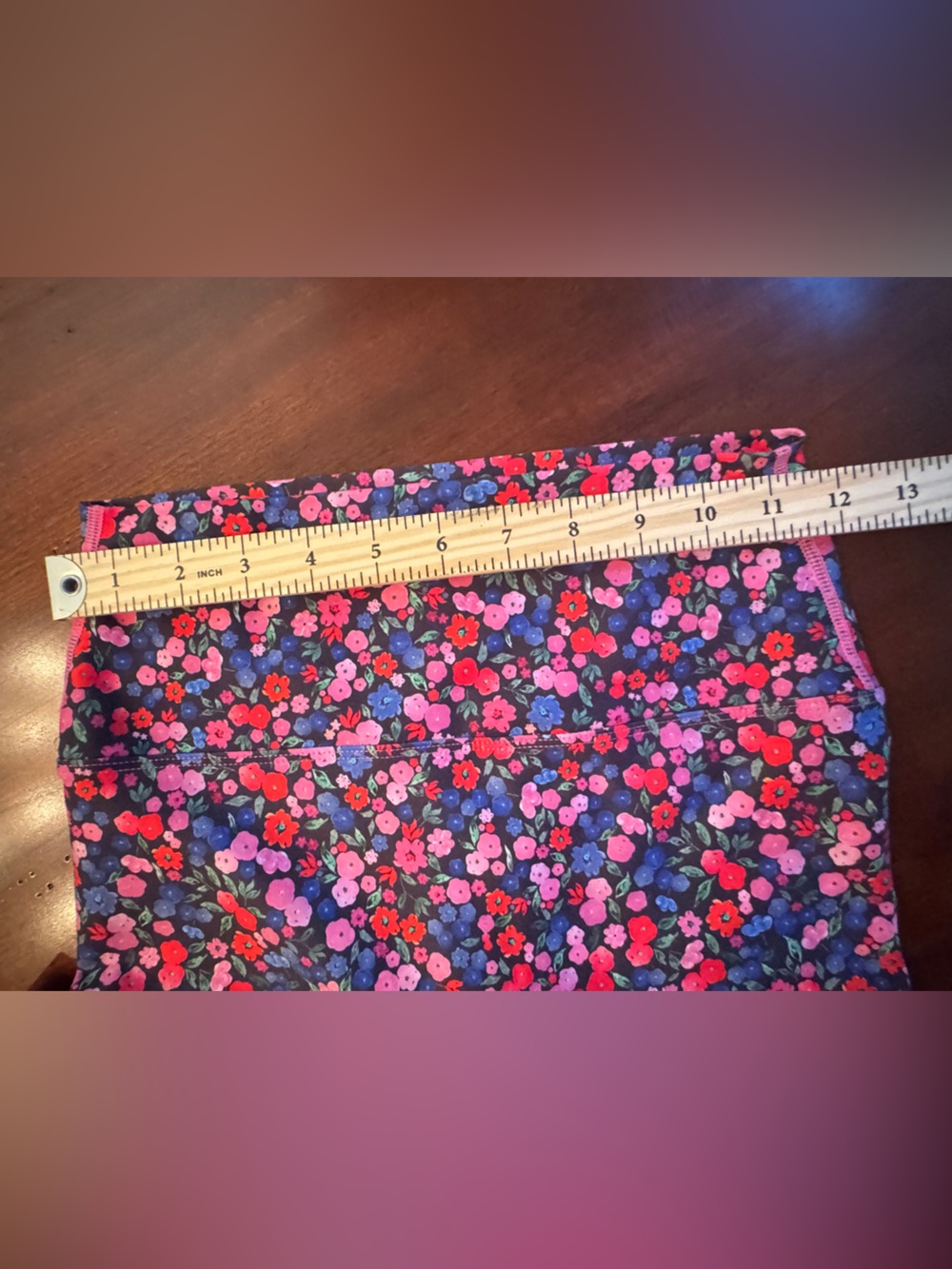 SSYS The Label Small Floral Workout Leggings Soft Stretch Activewear Fits 4/6 - Picture 5 of 5